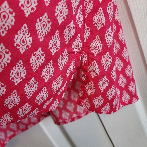 Talbots Women's Pink Embroidered Tunic Top Size Large - Picture 5 of 6